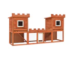 vidaXL Outdoor Large Rabbit Hutch House Pet Cage Double House