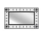 Wall Mirror Rectangular 50x80 cm Black