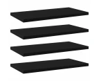 vidaXL Bookshelf Boards 4 pcs Black 40x20x1.5 cm Engineered Wood