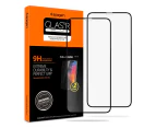 Spigen iPhone XR Screen Protector, Genuine SPIGEN Full Cover Tempered Glass 2PCS/PACK [Colour:Black]