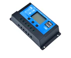 Teksolar 12V/24V Solar Panel Battery Regulator Charge Controller 10A PWM LCD USB