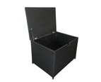 Outdoor Alpha Outdoor Wicker Storage Box - Outdoor Furniture Accessories - Charcoal