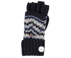 Regatta Childrens/Kids Baneberry Knitted Fingerless Gloves (Navy) - RG8353