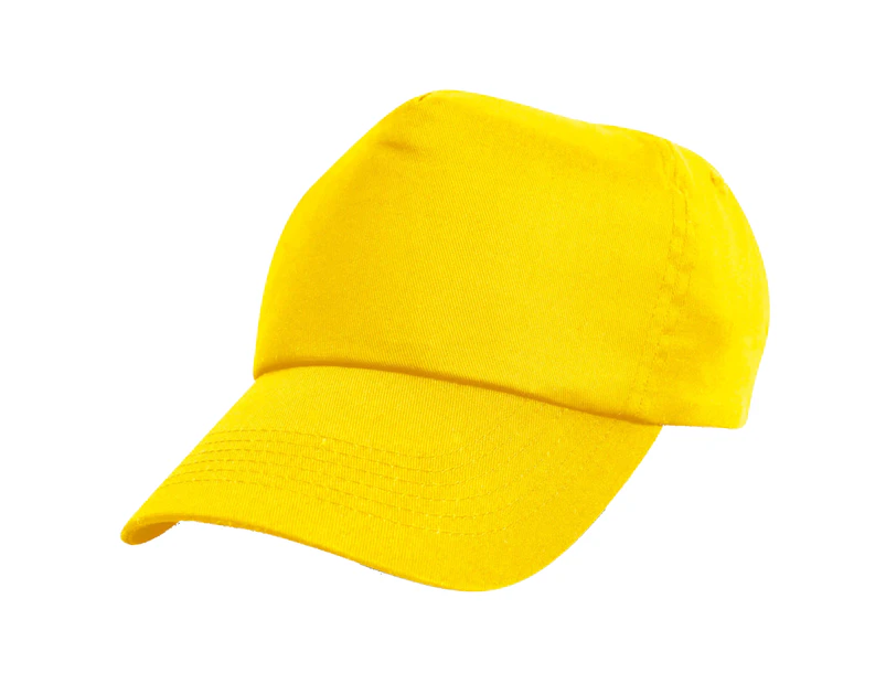 Result Unisex Childrens/Kids Plain Basebll Cap (Yellow) - BC957