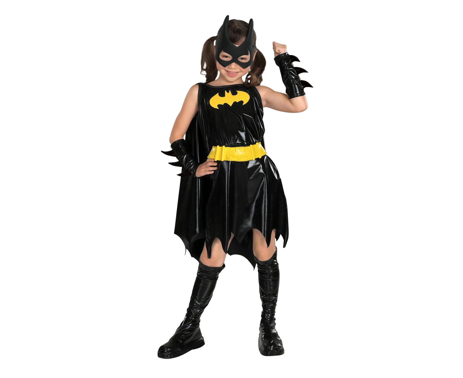 Batman Childrens/Kids Deluxe Batgirl Costume (Black/Yellow) - BN4921