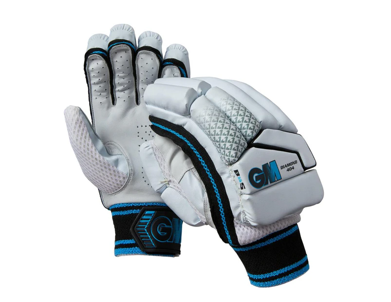 Gunn And Moore Childrens/Kids Diamond 404 Leather Palm 2023 Right Hand Batting Glove (White) - CS1640