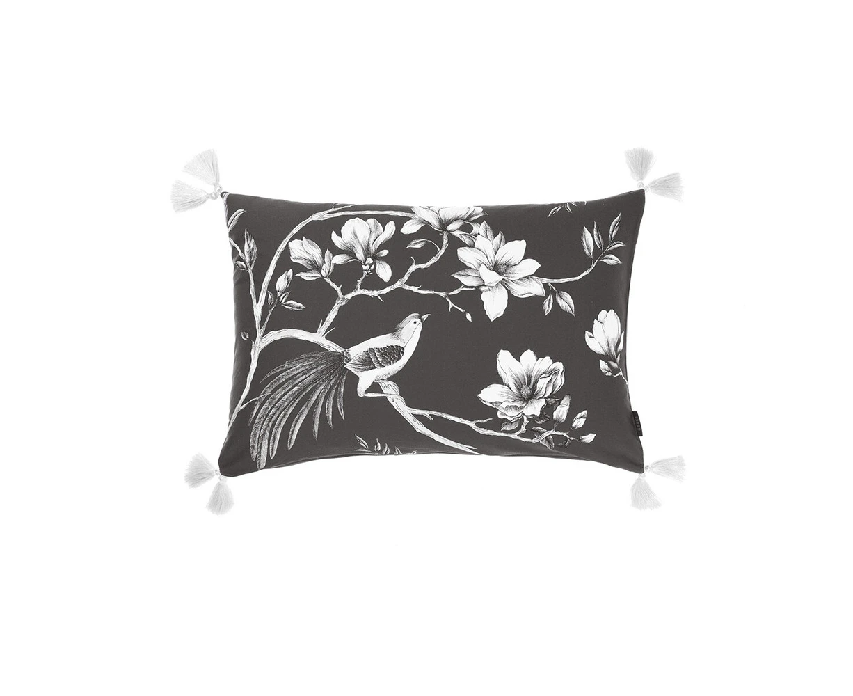 Grace by Linen House Ellison 40x60cm Cushion Home Bedding Pillow Decor Black