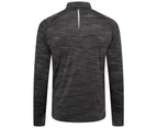 Dare 2B Mens Accelerate Space Dye Jersey Long-Sleeved T-Shirt (Charcoal Grey) - RG8598