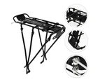 Adjustable Bike Cargo Rack With Disc Brake Cycling Pannier Bicycle Carrier Black