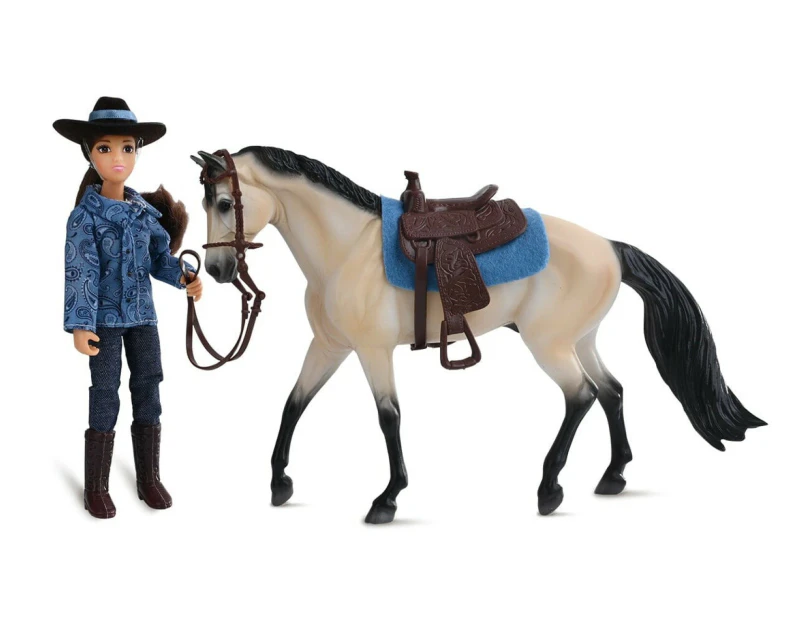 Breyer Horses Western Horse and Rider 1:12 Classic Scale 61155