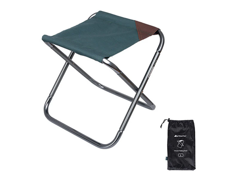 Winmax Portable Folding Camping Stool Traveling Foot Stool-DarkGreen