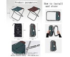 Winmax Portable Folding Camping Stool Traveling Foot Stool-FullCoffee