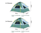 Winmax Family Instant Pop Up Tents Waterproof & Windproof for Camping-Green