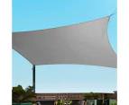 InstaHut Shade Sail 4x5m Rectangle 280GSM 98% Grey Shade Cloth