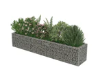 Gabion Raised Bed Galvanised Steel 270x50x50 cm