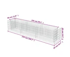 Gabion Raised Bed Galvanised Steel 270x50x50 cm