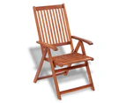 Folding Garden Chairs 2 pcs Solid Acacia Wood Brown