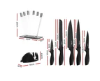 5-Star Chef 7PCS Kitchen Knife Set Stainless Steel Non-stick with Sharpener