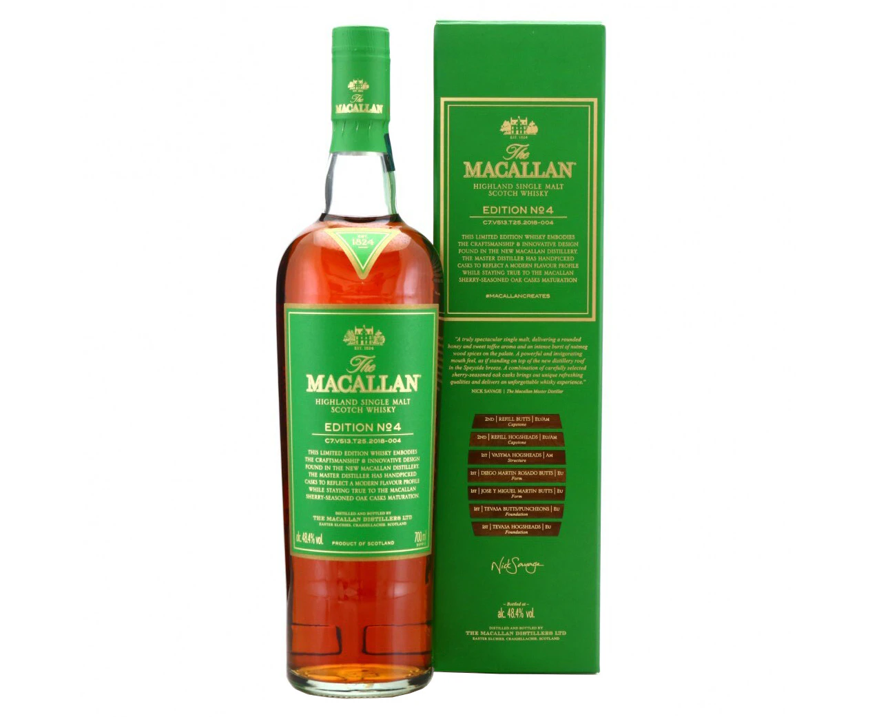 The Macallan Edition No4 Single Malt Whisky 700ML