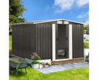 Livsip 2.57x2.05M Garden Shed Yardsaver Spacemaker - Zinc