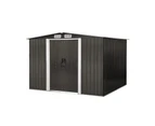 Livsip 2.57x2.05M Garden Shed Yardsaver Spacemaker - Zinc