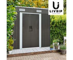Livsip Garden Shed 1.94x1.21M Outdoor Storage Sheds Workshop Cabin Metal House