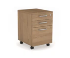 Mobile Pedestal with Lockable Filing Drawers Laminate - salvage oak, silver handle