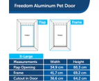 PetSafe Extra Large Staywell Aluminium Pet Door - White