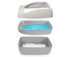 PetSafe Premium Crystal Cat Litter Box System - Grey