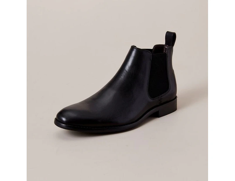 Target Mens James Leather Chelsea Boots - Black