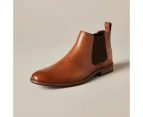 Target Mens James Leather Chelsea Boots - Brown