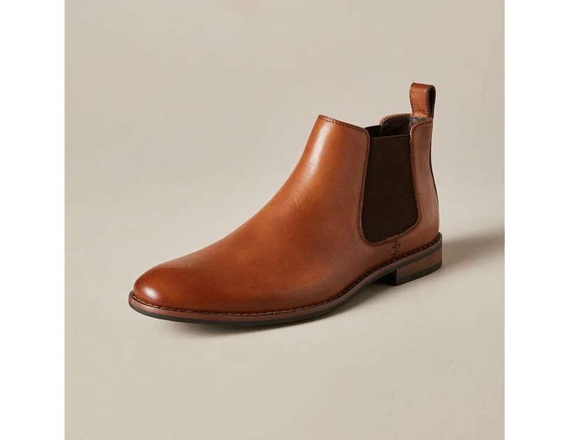 Target Mens James Leather Chelsea Boots - Brown