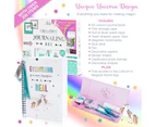 Amitié Lane Unicorn Journalling Set / Scrapbook Kit for Girls - Includes Scrapbooking Supplies Plus Augmented Reality App (STEM Toys)