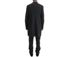 Dolce  Gabbana Gray Wool Stretch 3 Piece Two Button Suit