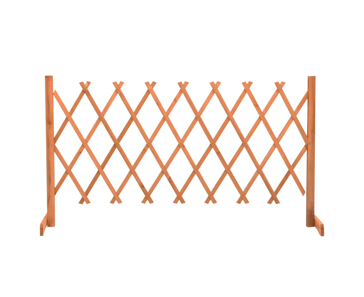 vidaXL Garden Trellis Fence Orange 150x80 cm Solid Firwood