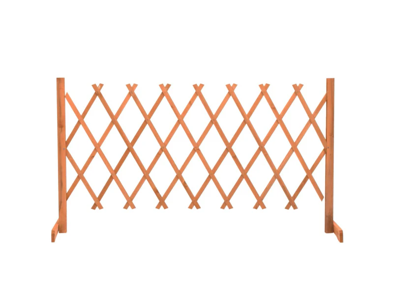 vidaXL Garden Trellis Fence Orange 150x80 cm Solid Firwood