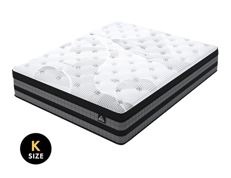 STARRY EUCALYPT Mattress Pocket Spring King Size Latex Euro Top 36cm 7 zone