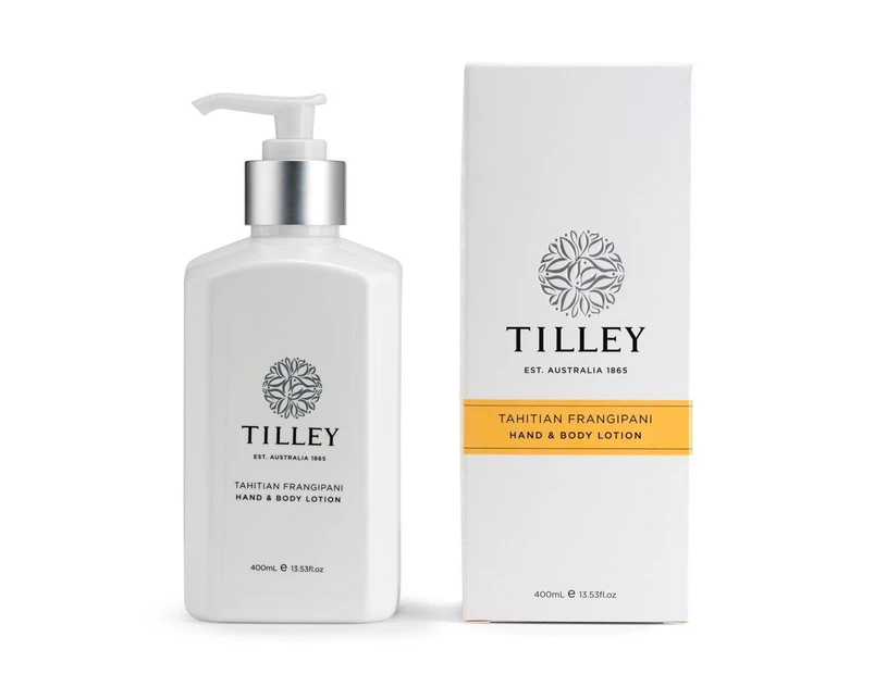 Tilley Classic White - Body Lotion 400ml - Tahitian Frangipani