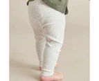 Target Baby Organic Cotton Rib Stripe Leggings - Grey