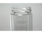 Clear Quartz Crystal Water Bottle 300ml Glass Drink Solid Gemstone Tower - Clear