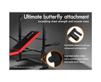 BLACK LORD 8-IN-1 80cm Width Weight Bench with Butterfly Attachment