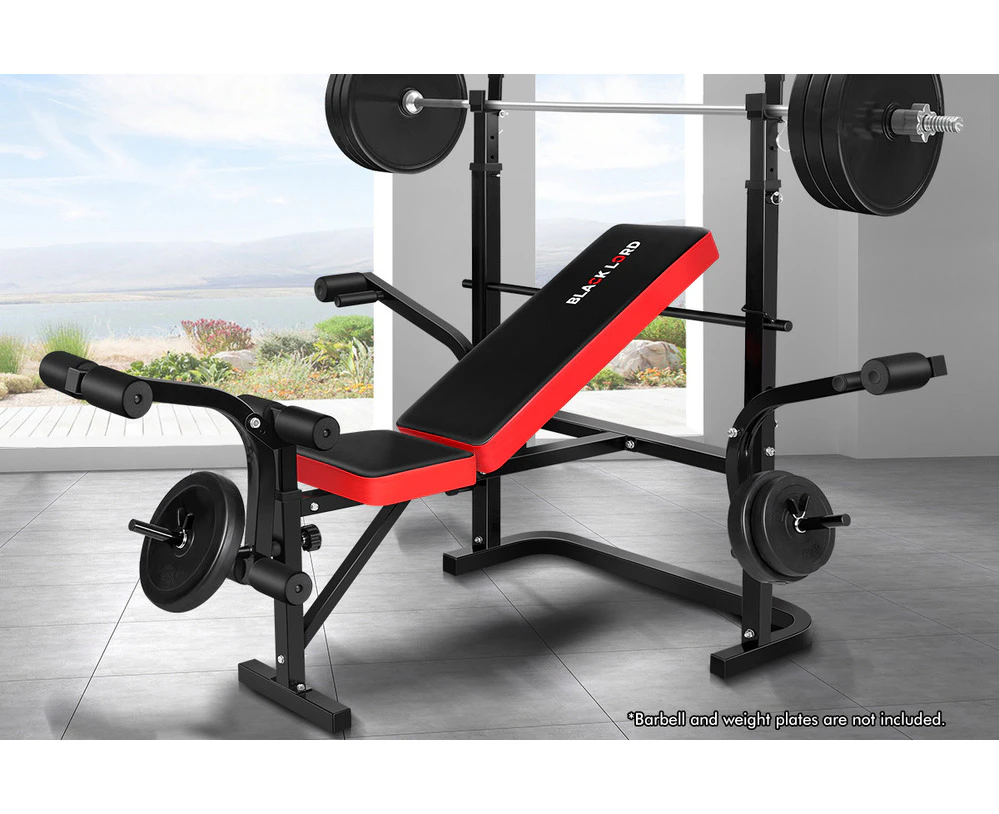 Weight Bench 8In1 Press Fitness Home Gym Station 80Cm Frame Width