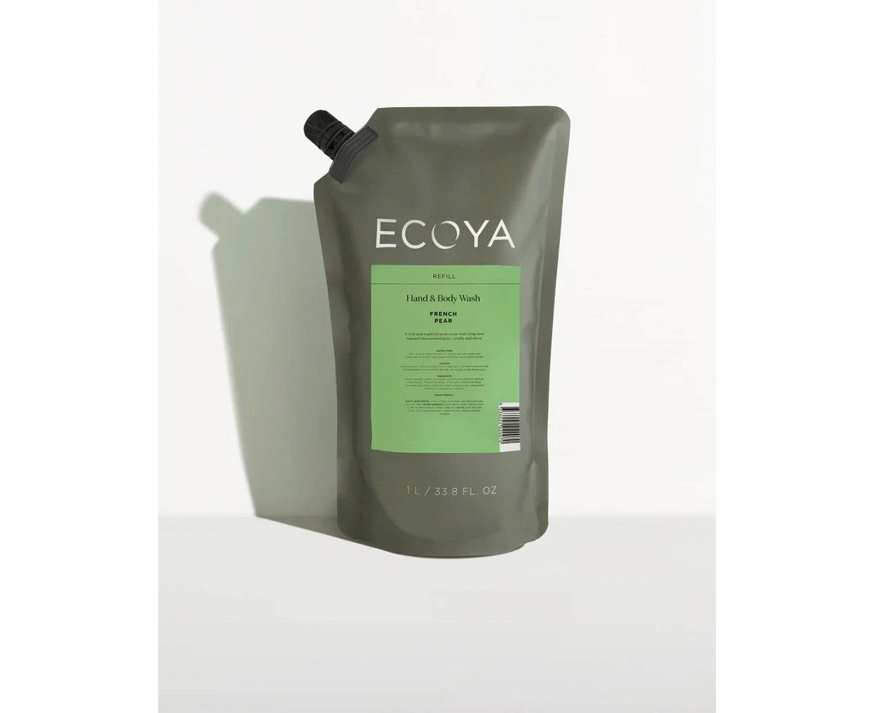 Ecoya Hand & Body Wash Refill - French Pear