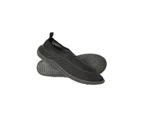 Mountain Warehouse Mens Aqua Neoprene Water Shoes Slip On Swim Beach Surf - Black
