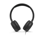JBL Wired OnEar Headphones JBLT500 - Black