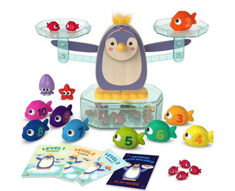 Battat Education Penguin Math Balance Math Scale Toy