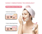Facial Cleansing Brush Silicone Face Scrubber,Facial Brush Waterproof Face Brush Cleanser USB Facial Massager Face Brushes