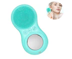 Facial Cleansing Brush Electric Waterproof Face Scrubber USB Rechargeable Silicone Sonic Face Brush