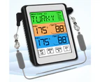 Digital Grill Thermometer With 2 Probes Kitchen Thermometer Barbecue Smoker Grill Thermometer With Lcd Display Thermometer