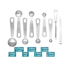 Measuring Spoons 9 Pieces, Stainless Steel Measuring Spoons And Measuring Rulers